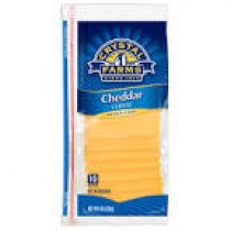 Cheddar cheese 8oz slices 